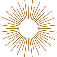 Obraz premium Sunburst Abstract Decorative element. Vector illustration