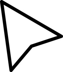 Cursor lined icon Web Design element. Vector illustration