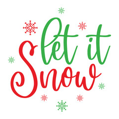 Let it snow  round sign