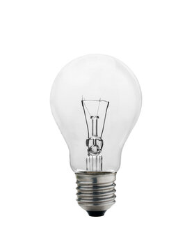 Classic lightbulb on transparent background, PNG image.