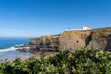 Fototapeta na wymiar Beautiful cliff in Alentejo. Zambujeira beach in Zambujeira do mar, Portugal.