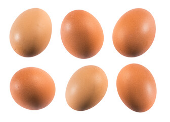 Eggs variety on transparent background, PNG image.