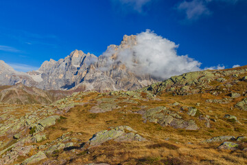 The Dolomites also known as the Dolomite Mountains, Dolomite Alps or Dolomitic Alps, are a mountain range located in northeastern Italy.