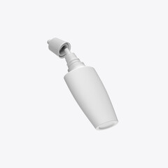 Plastic Dropper Bottle Mockup. 3D render