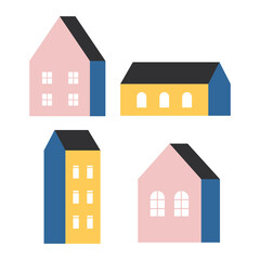 Simple House Illustration Set