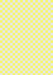 黄色×グレー　市松模様の背景