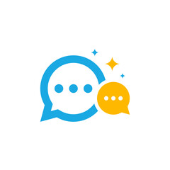 Logo Chatting App Vector Template Design, Talk Logo, designed for chat applications