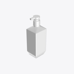 Matte Soap Bottle Mockup. 3D render