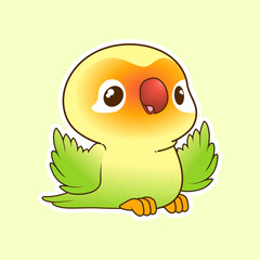 cute little love bird vector illustration