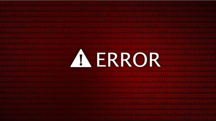 Conceptual image of a computer error screen.