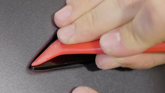 Plastic Tool Applying Car's Paint Protection Film in small Seam CU