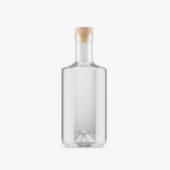 Whiskey Glass Bottle Mockup. 3D render
