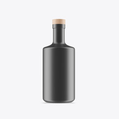 Whiskey Glass Bottle Mockup. 3D render