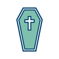 coffin icon vector design template
