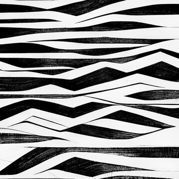 Seamless abstract pattern with grunge oblique black segments. Black and White. High Resolution. For use in your designs.