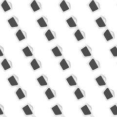 Black sunglasses flat icons grey seamless pattern. EPS 10 gray vector illustration