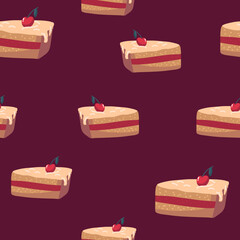 Seamless pattern with sweets.Seamless pattern can be used for wallpaper, pattern fills, web page background,surface textures.
