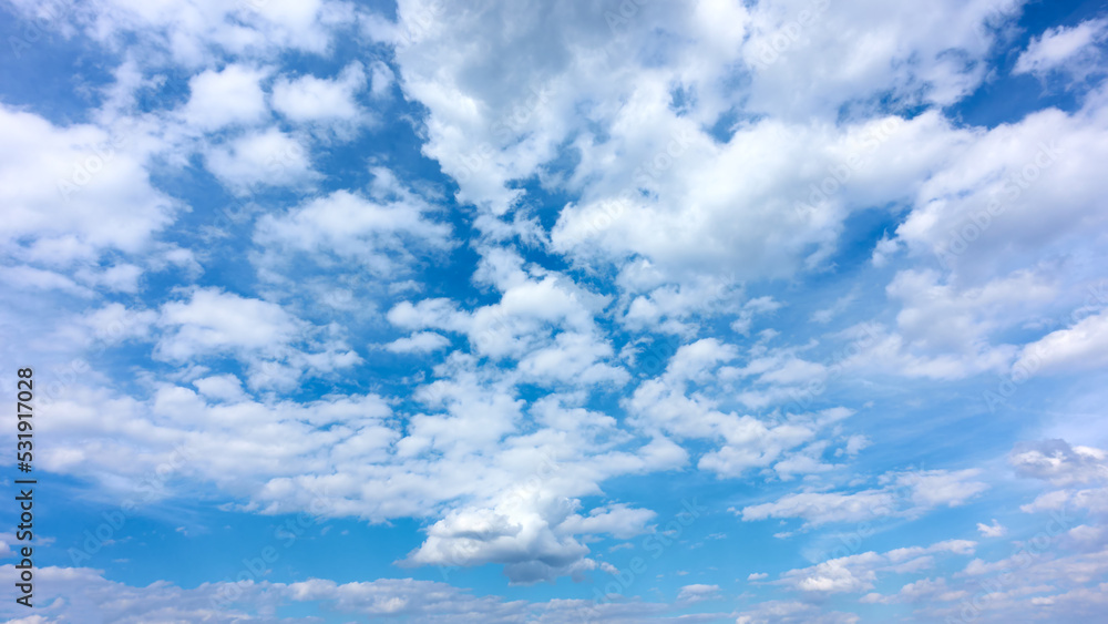 Wall mural summer sky with clouds