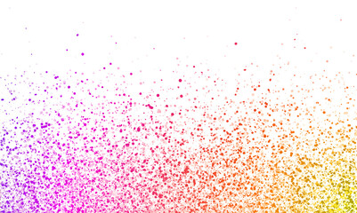 Fototapeta na wymiar Multicolor sparkling scattered glitter