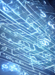 Obraz premium design web tecnologia futuro, comunicação digitais, ciberespaço, 