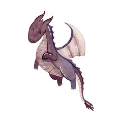 Cute cartoon dragon.