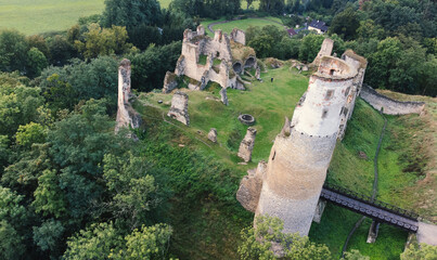 Ruin of castle Zvířetice, Bakov nad Jizerou, Czechia
