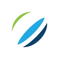 Obraz premium Colorful slices of globe sphere abstract