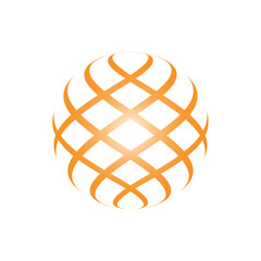 Symmetrical stripes forming a sphere 