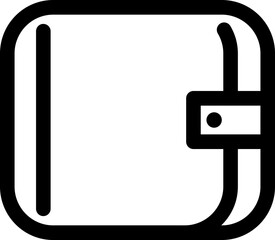 Modern wallet vector line icon. Premium pictogram isolated on white background. Stroke high quality symbol illustration. Sign in modern line style