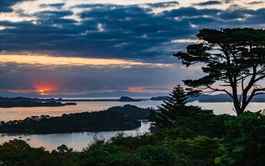 日本三景　松島の日の出