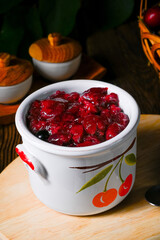 Delicious homemade cherry jam