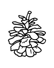 Clip art of pine cone