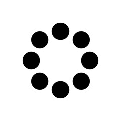 Graphic flat loading icon for your design and website