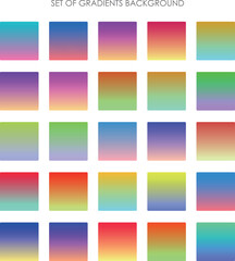 Set of gradients' background