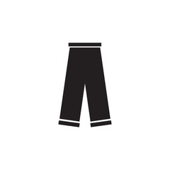 Graphic flat long pants icon for your design and website