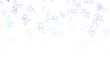 Light Multicolor vector background with forms of artificial intelligence.