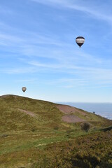 Montgolfière dans le  ciel,
