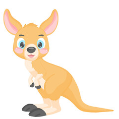 cute kangaroo animal illustration 