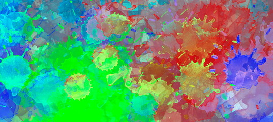 beautiful abstract artistic background with splashes of colored paint