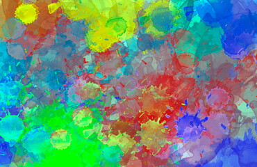 Obraz na płótnie Canvas beautiful abstract artistic background with splashes of colored paint