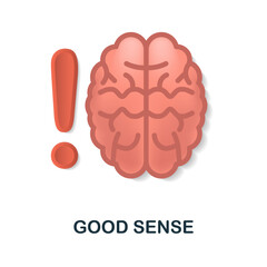 Good Sense icon. 3d illustration from personal productivity collection. Creative Good Sense 3d icon for web design, templates, infographics and more