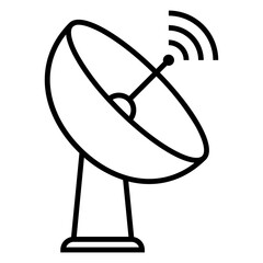 satellite dish icon illustration