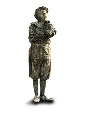 Fototapeta premium Figur ausgeschnitten. 