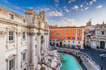 Rome, Italy Overlooking Trevi Fountain