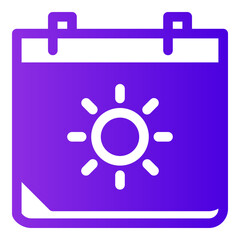 summer icon illustration