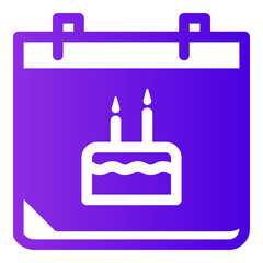 birthday day icon illustration