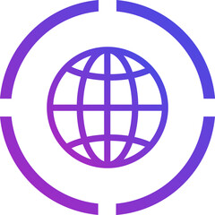 Globe ui icon