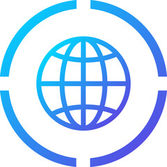 Globe ui icon 