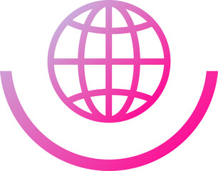 Obraz premium Globe ui icon 