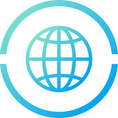 Globe ui icon 
